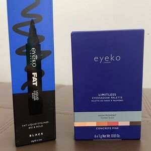 $50 msrp NIB BUNDLE Eyeko Fat Liquid Eyeliner and Limitless Eyeshadow Palette